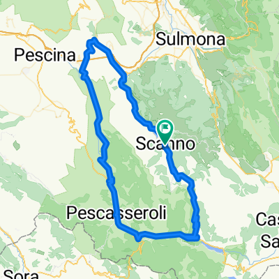 Percorso n 40 Scanno - Villalago - Anversa degli Abruzzi - Cocullo - Ortona dei Marsi - Pescasseroli - Opi - Villetta Barrea - Scanno