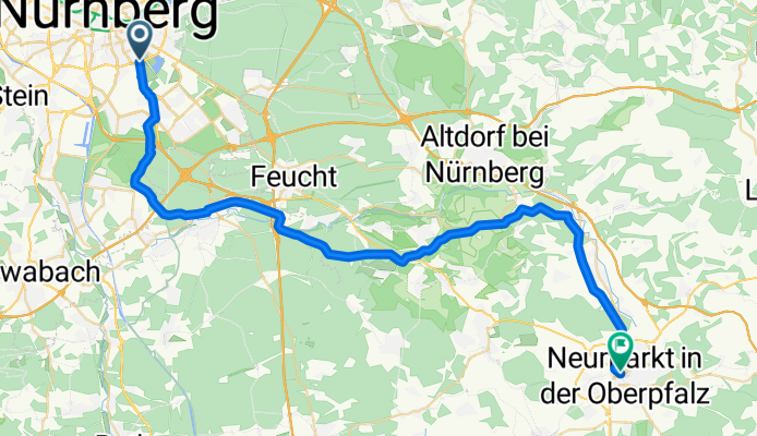 Am Kanal von Nürnberg nach Neumarkt