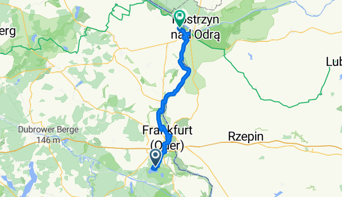 Dzień 5 wyprawy "Odra-Nysa". Helene See-Frankfurt (O)-Lebus-Kuestrin-Bleyen