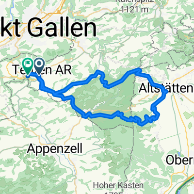 Teufen-Gäbris-A'stätten-H'forst-Gais-Teufen