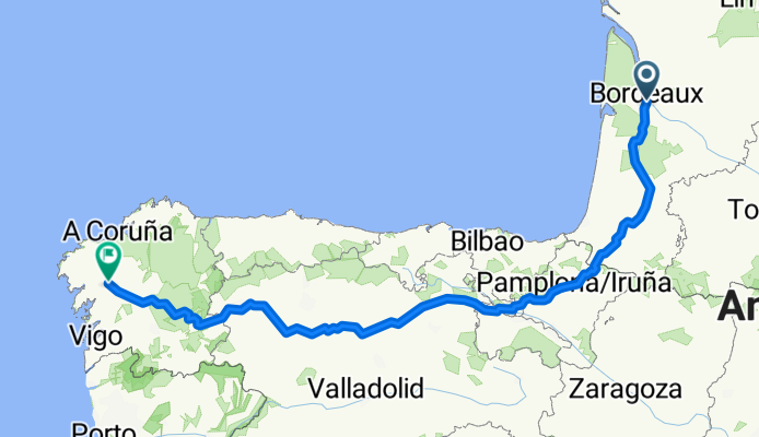 Bordeaux- Santiago de Compostela