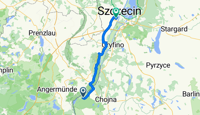 Dzień 7 wyprawy "Odra-Nysa". Piasek-Krajnik Dln.-Schwdt-Garz-Mescherin-Szczecin