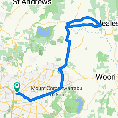Ringwood to Yarra Glen, Death Valley and return