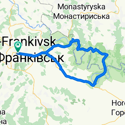 Ів.-Франківськ - Нижнів - Коропець - Незвисько - Тлумач - Ів.-Франківськ