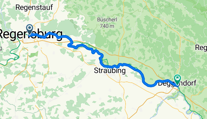 Donauradweg 1 Regensburg-Deggendorf