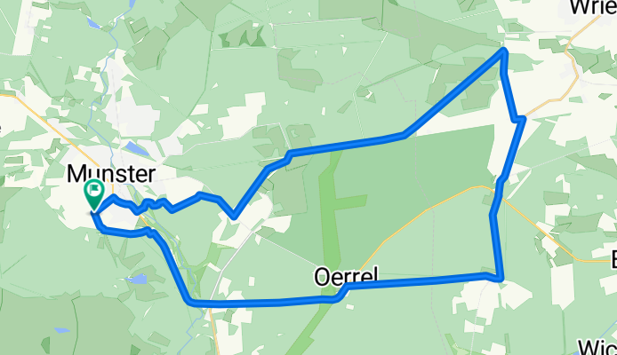 Munster-Oerel-Brambostel-Lintzel-Platzrandstraße Wriedel-Golfplatz-Munster
