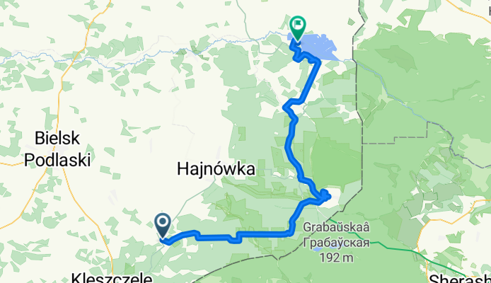 wschód 5: zalew na rzece Orlance - zalew Siemianówka