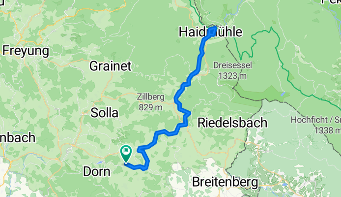 Adalbert-Stifter-Radweg Jandelsbrunn - Haidmühle - Jandelsbrunn