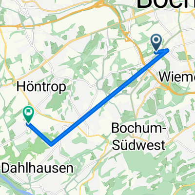 Weg von Bö nach Wat-Höntrop