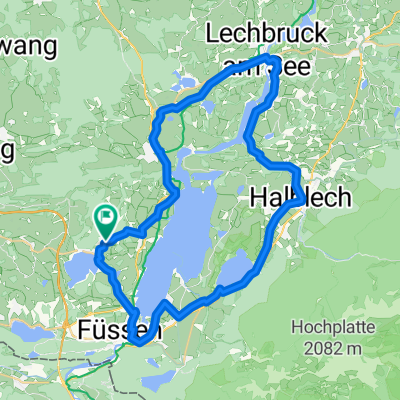 Enzensberg Klinik -Rieden - Forgensee - Bannwaldsee - Füssen - uz.