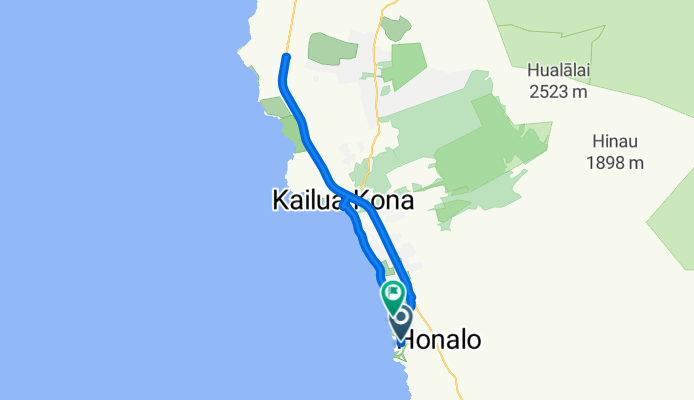 LAVAMAN - KEAUHOU - TRIATHLON BIKE ROUTE