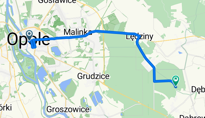 Trasa rowerowa Opole- Falmirowice