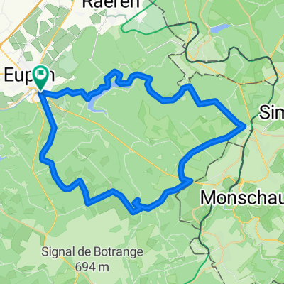 Eupen - lac, bois et fagne