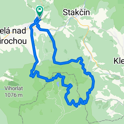 Snina - Tri tably - Strihovské sedlo - Pri umretom - Snina
