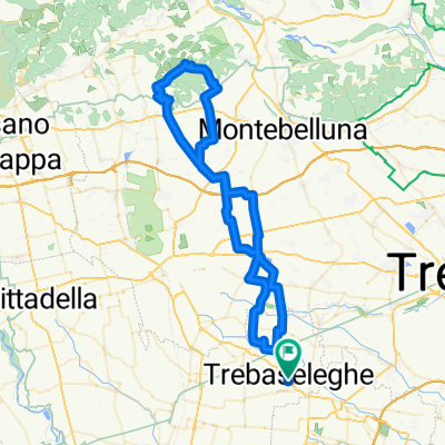 Trebaseleghe-Vedelago-Altivole-Maser(Mostacin)-Asolo(Monte dei frati)-Altivole-Fanzolo-Vedelago-Albaredo-Trebaseleghe. CLONED FROM ROUTE 865934