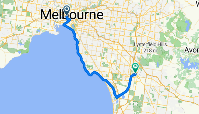 Bay-east, Dandenong, Croydon, train back
