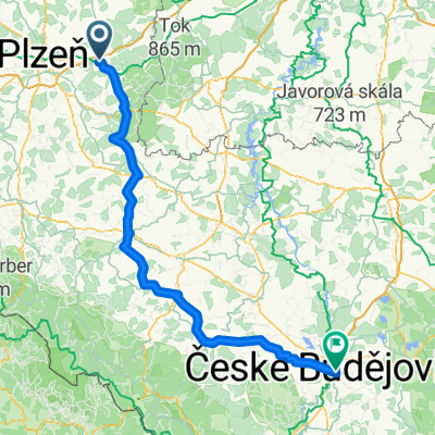 Rokycany - Pod-Šumaví - Budějovice