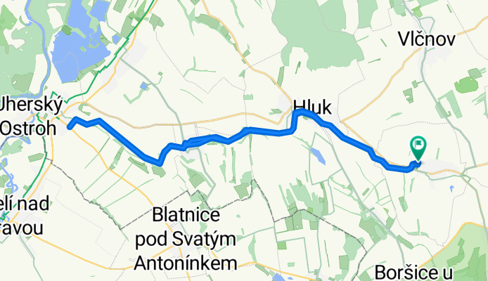 Do Ostrohu zatím od Obory po kamení