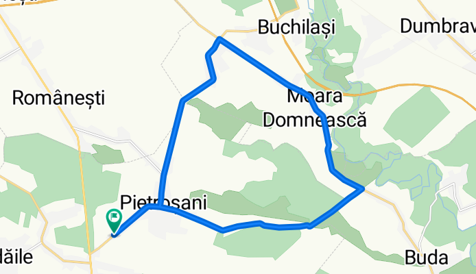 Pietrosani - Moara Domneasca - Rafov - Malaiesti - Pietrosani