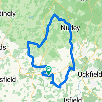 33km Newick to Newick 20.5m  240m climbing