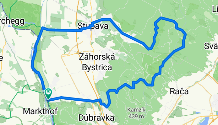 Devínska Nová Ves - Borinka - Košariská - Biely  Kríž - Kačín - Lamač - DNV