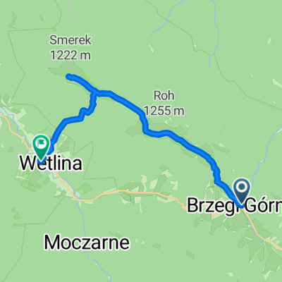 Pieszo Brzegi Górne-Chata Puchatka-Smerek-Wetlina (PTTK)