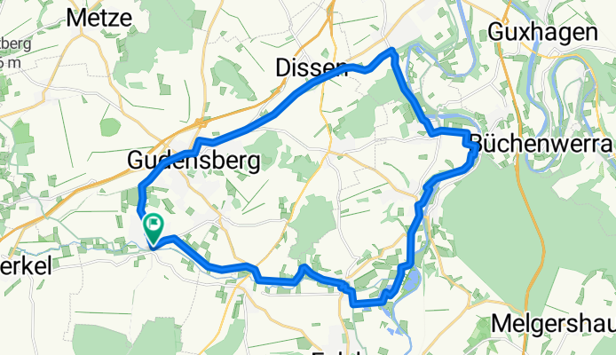 Obervorschütz - Gudensberg - Haldorf - Böddiger