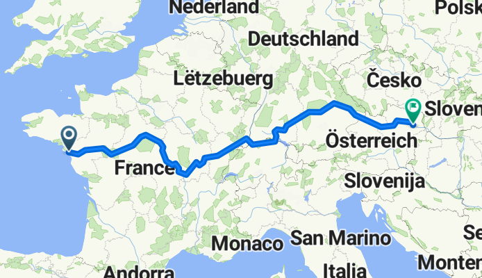 EV6 St. Nazaire - Vienna (derived from 484723) CLONED FROM ROUTE 956125 CLONED FROM ROUTE 1073209