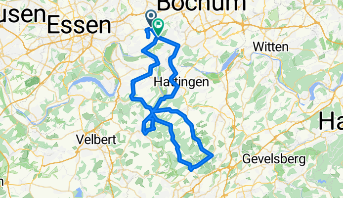 Wattenscheid-Langenberg-Felderbachtal-Wodantal-Hattingen-Wattenscheid