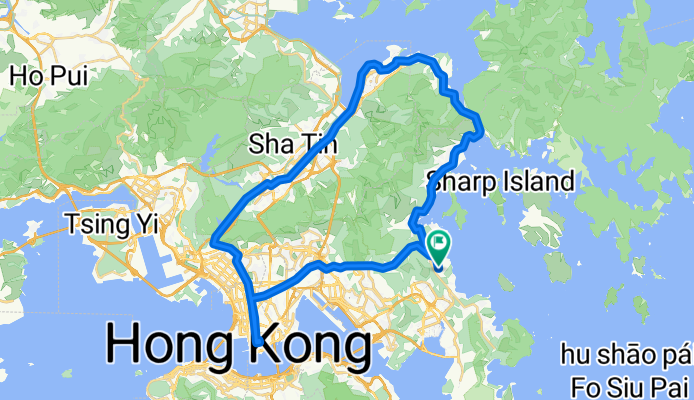 Clearwater Bay -&gt; Kowloon -&gt; Sha Tin -&gt; Sai Kung