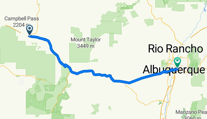 US Route E6: Thoreau - Albuquerque