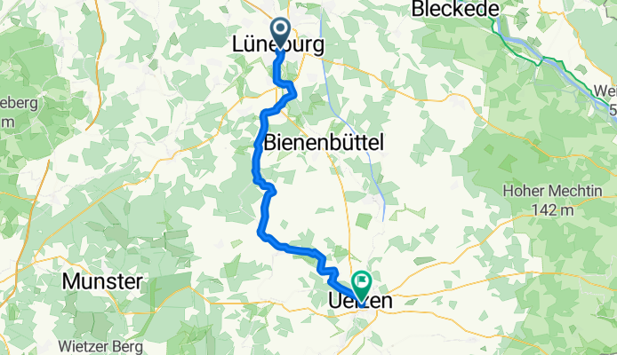 Radtour 2009 - 3. Tag - Lüneburg nach Uelzen