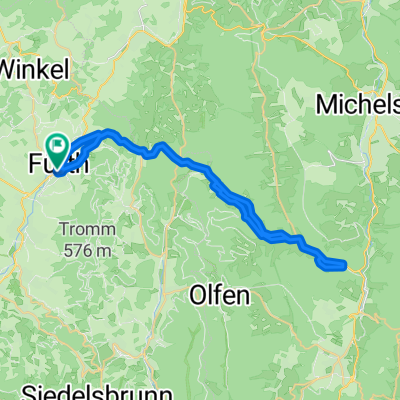 Fürth - Marbach-Stausee und zurück