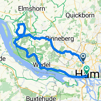 S-Stellingen - Haseldorfer Marsch - Kösterberg - S-Altona