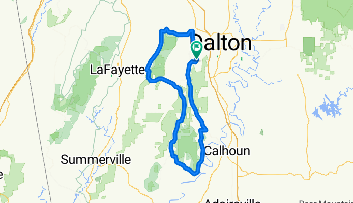 70 miles w/ 2 climbs
