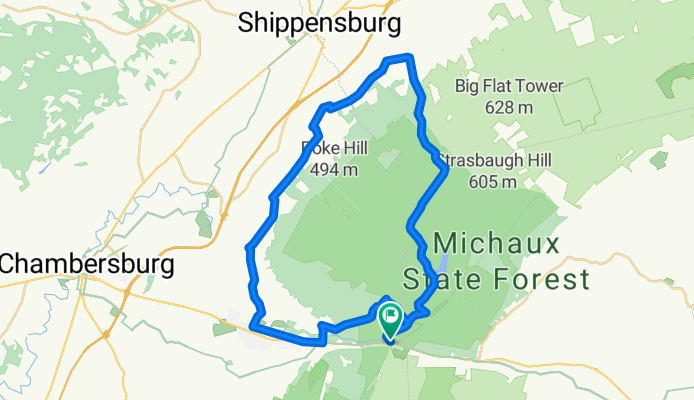 30 mile Long Pine Loop via Forest Service Roads