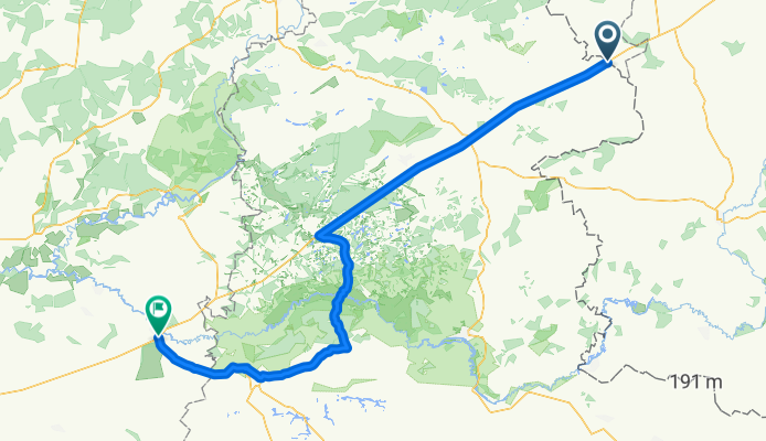 Route OpenCycle Europe 2013 - Segment 2 part 1  