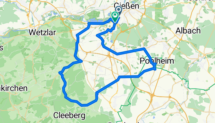 Gießen Süd - Vollnkirchen - Gießen Süd