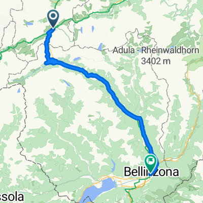 Andermatt Bellinzona (Südtour)