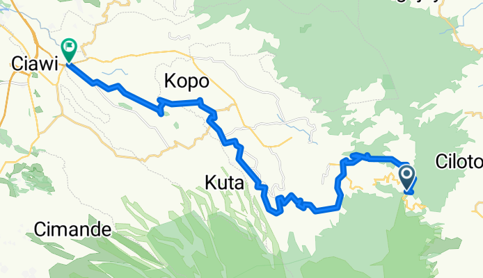 GPS Telaga Warna, Rindu Alam, Kondangan Tengah by Indra Uno