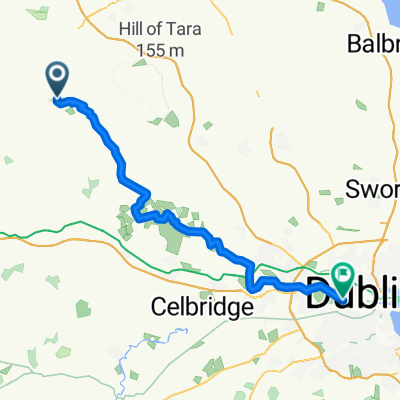 Trim to Dublin short route