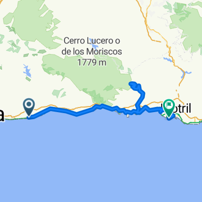 2012.Aug 11. Andalúzia: Vale Niza - Nerja - Motril - Almunacar - Mirador Cabra Montes (1002 m) - Motril = 169 km + 2036 m