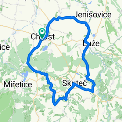 Chrast, Rosice, Lozice, Luže, Skuteč, Prosetín, Vrbatův kostelec, Chrast (40km)