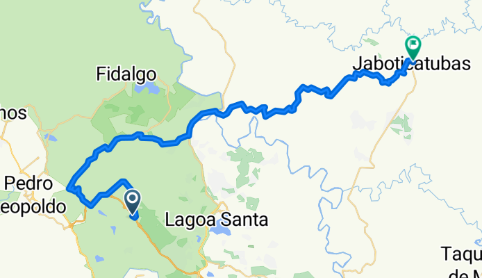Aeroporto de Confins - Jaboticatubas - 55 km