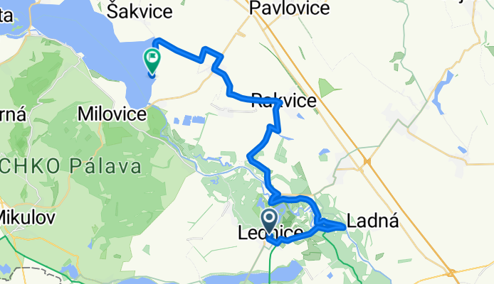 Lednice -&gt; Nové mlýny