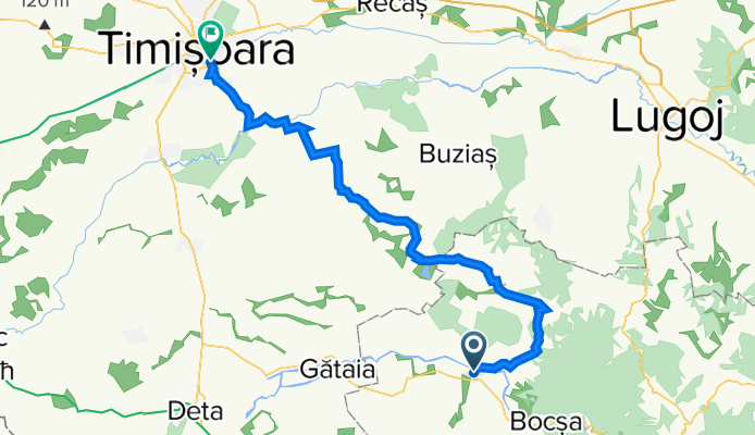 Berzovia - Timisoara via Carol Varga