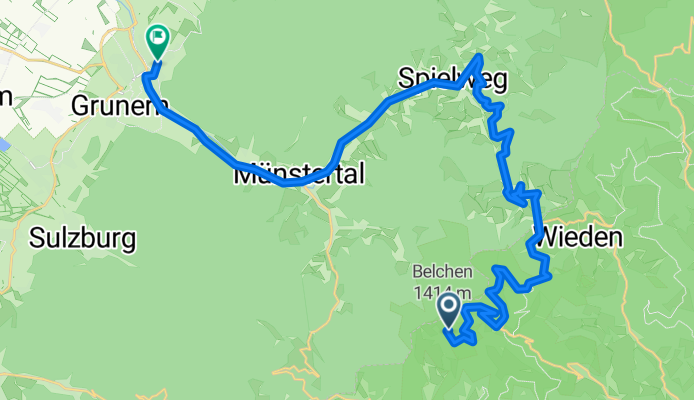 Staufen-Belchen, Bergzeitfahren (u.zurück)