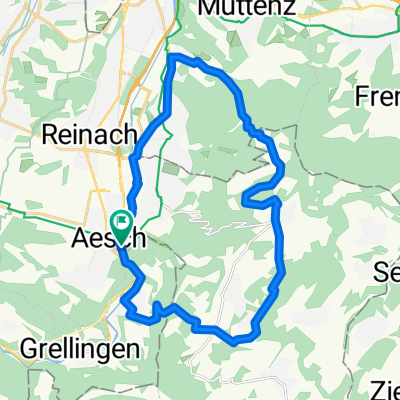 Aesch (BL) - Duggingen - Falkenflueh - Gempen - Münchenstein