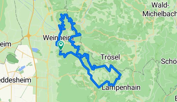 Weinheimer MTB mountainbike Odenwald tour