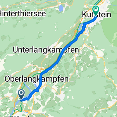 Von Angath (Innbrücke) über Kirchbichl nach Kufstein